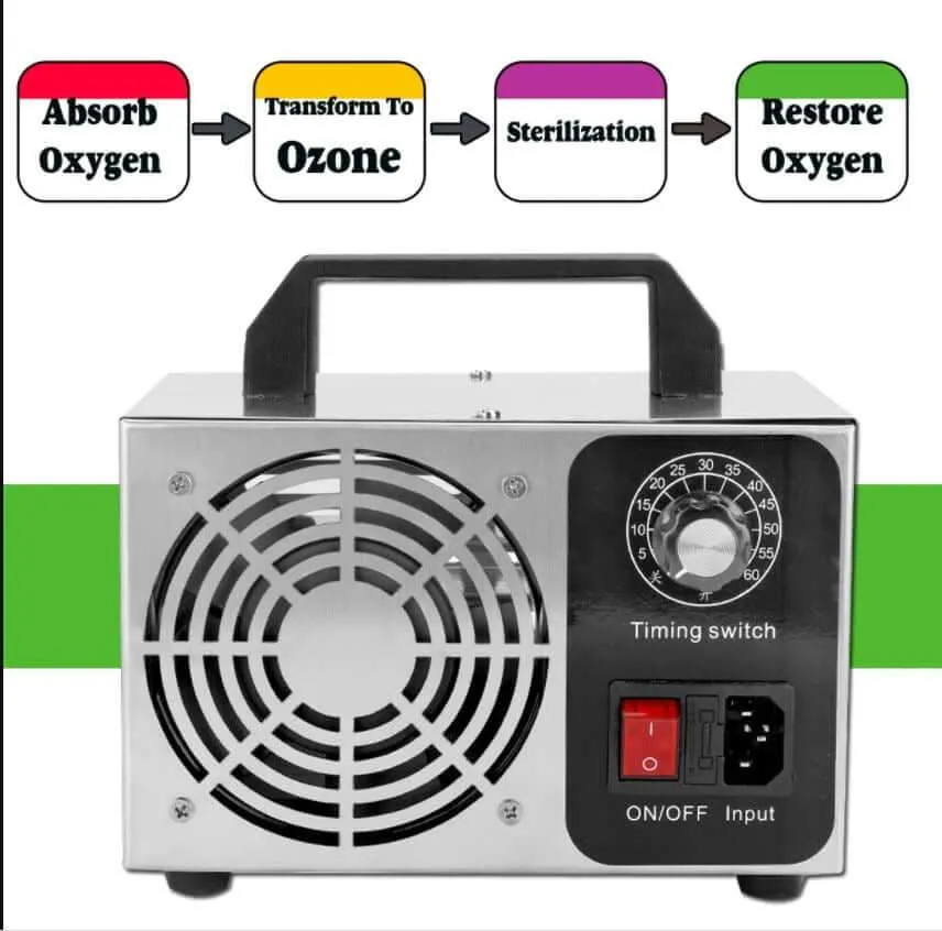 10G Ozone Generator Machine Air Filter Purifier Fan