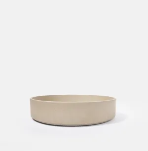 10" Cylinder Beige Serving Bowl