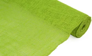 20" Burlap Fabric Roll: Apple Green (10 Yards)