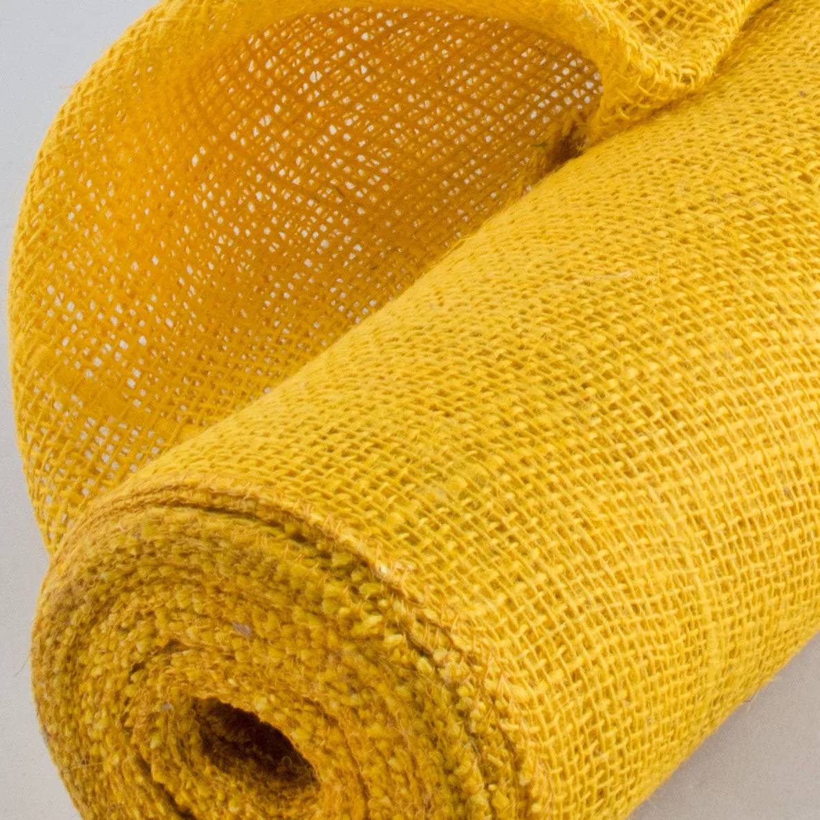 20" Burlap Fabric Roll: Sunflower Yellow (10 Yards)