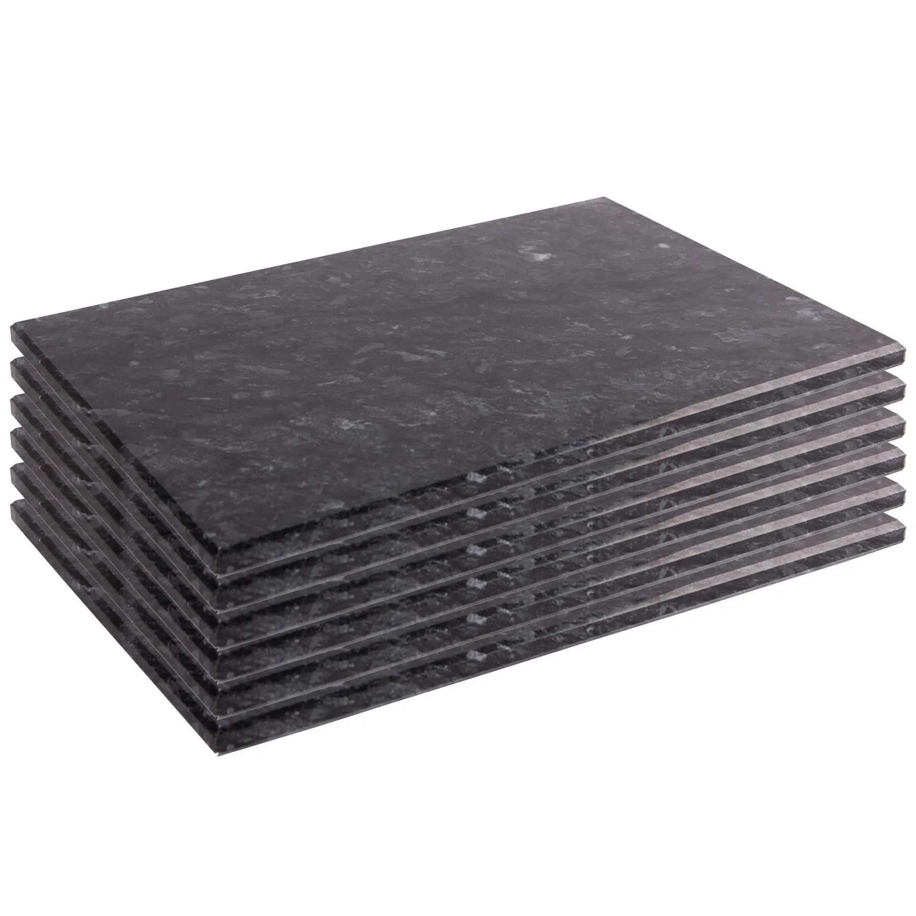 30cm x 20cm Marble Placemats - Pack of Six - By Argon Tableware