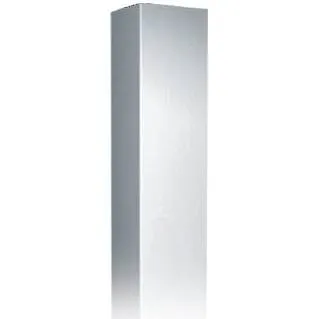 ASI 0533-2-1 Corner Guard - Beveled Edge Legs - 48"H - 16 Ga. - with Mounting Holes