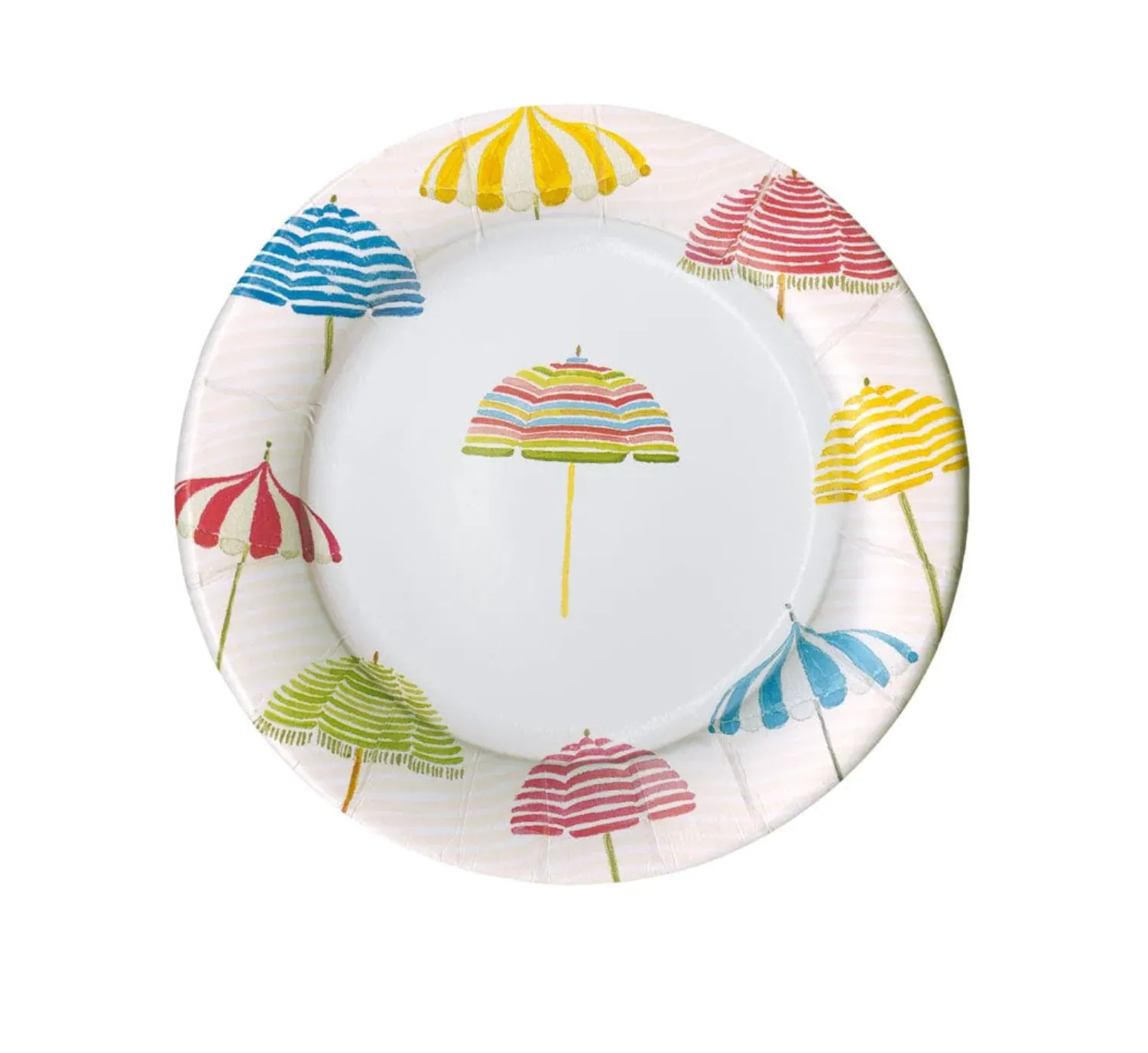 Beach Umbrellas Paper Salad & Dessert Plates