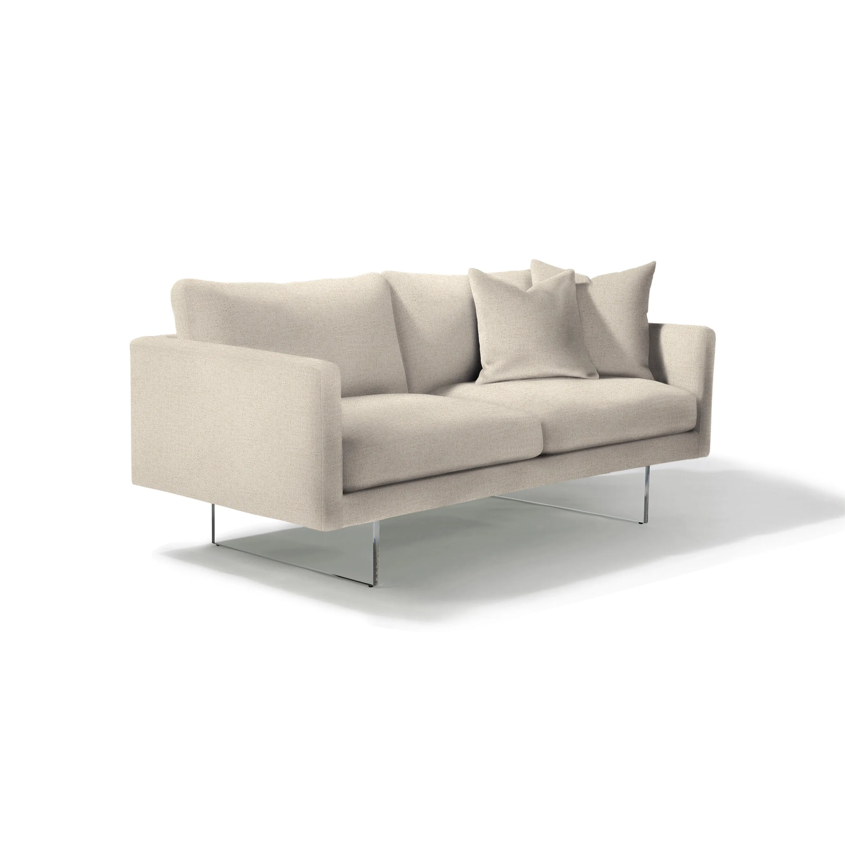 Blade Studio Sofa with Clear Acrylic Base