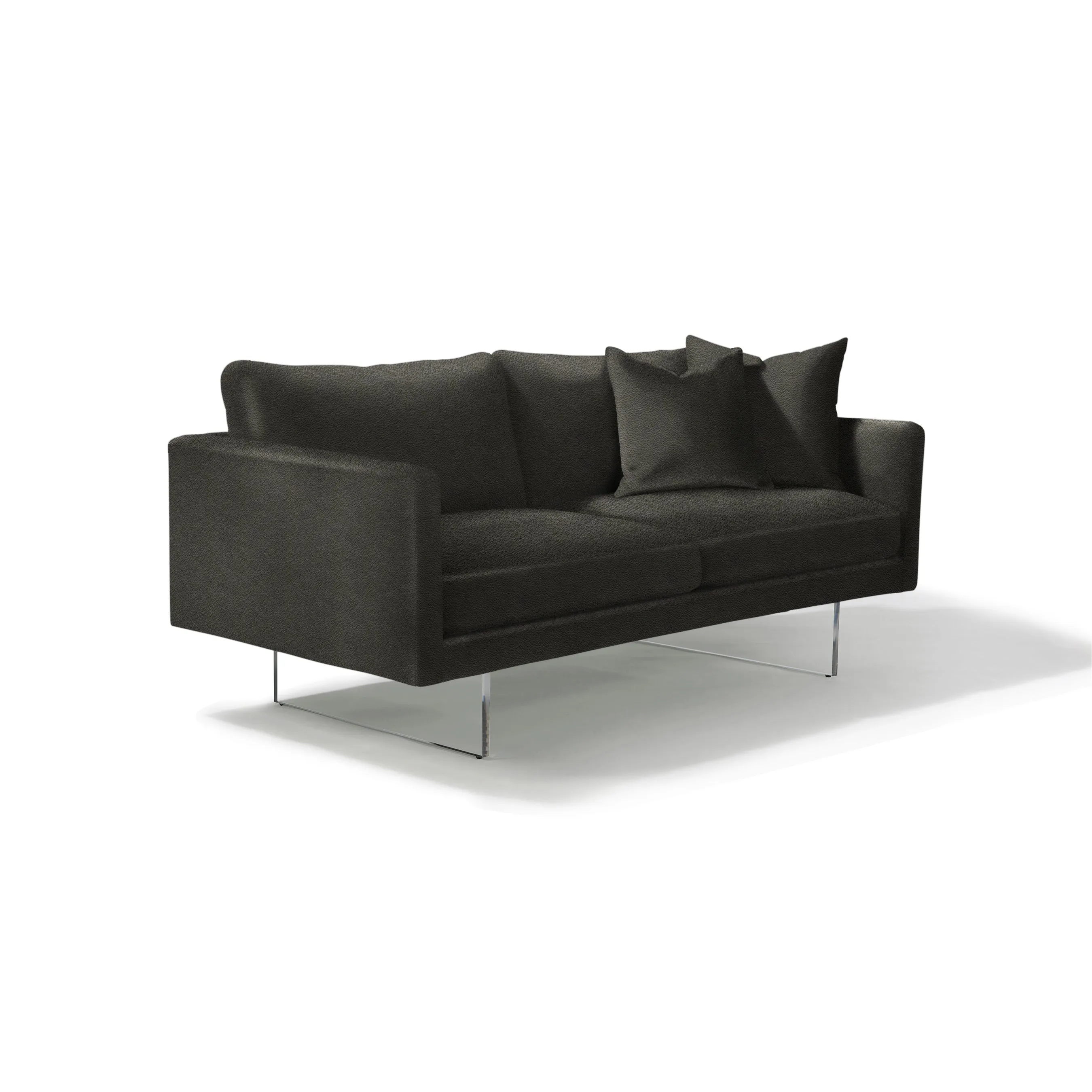 Blade Studio Sofa with Clear Acrylic Base