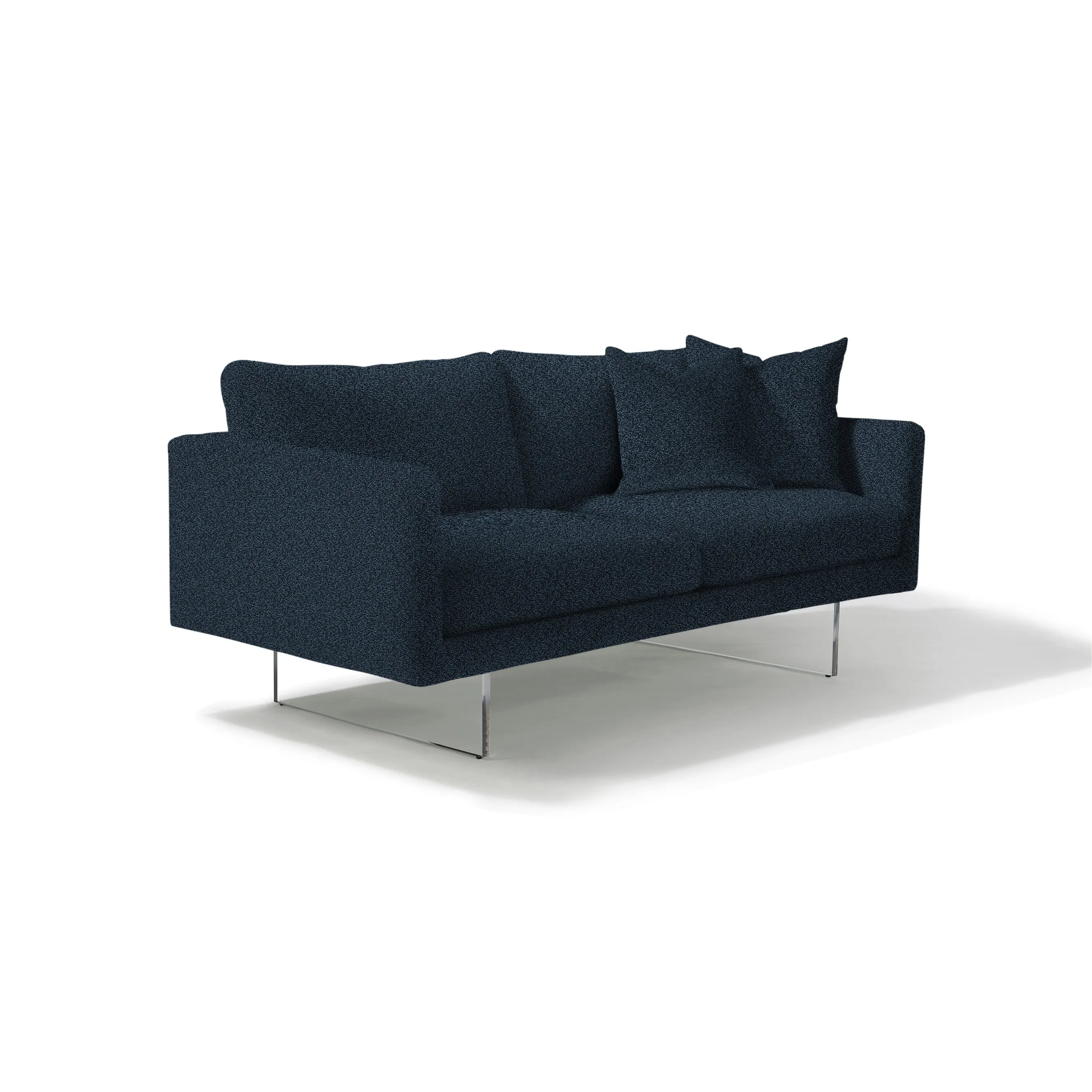 Blade Studio Sofa with Clear Acrylic Base