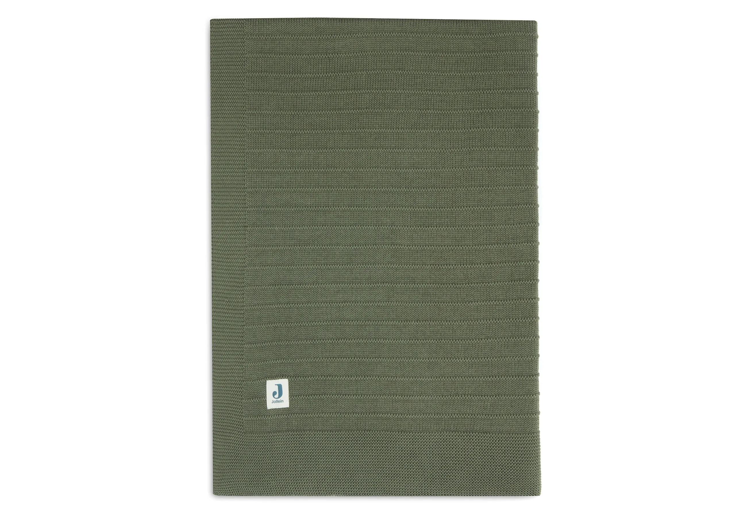 Blanket Cot 100x150cm Pure Knit - Leaf Green - GOTS