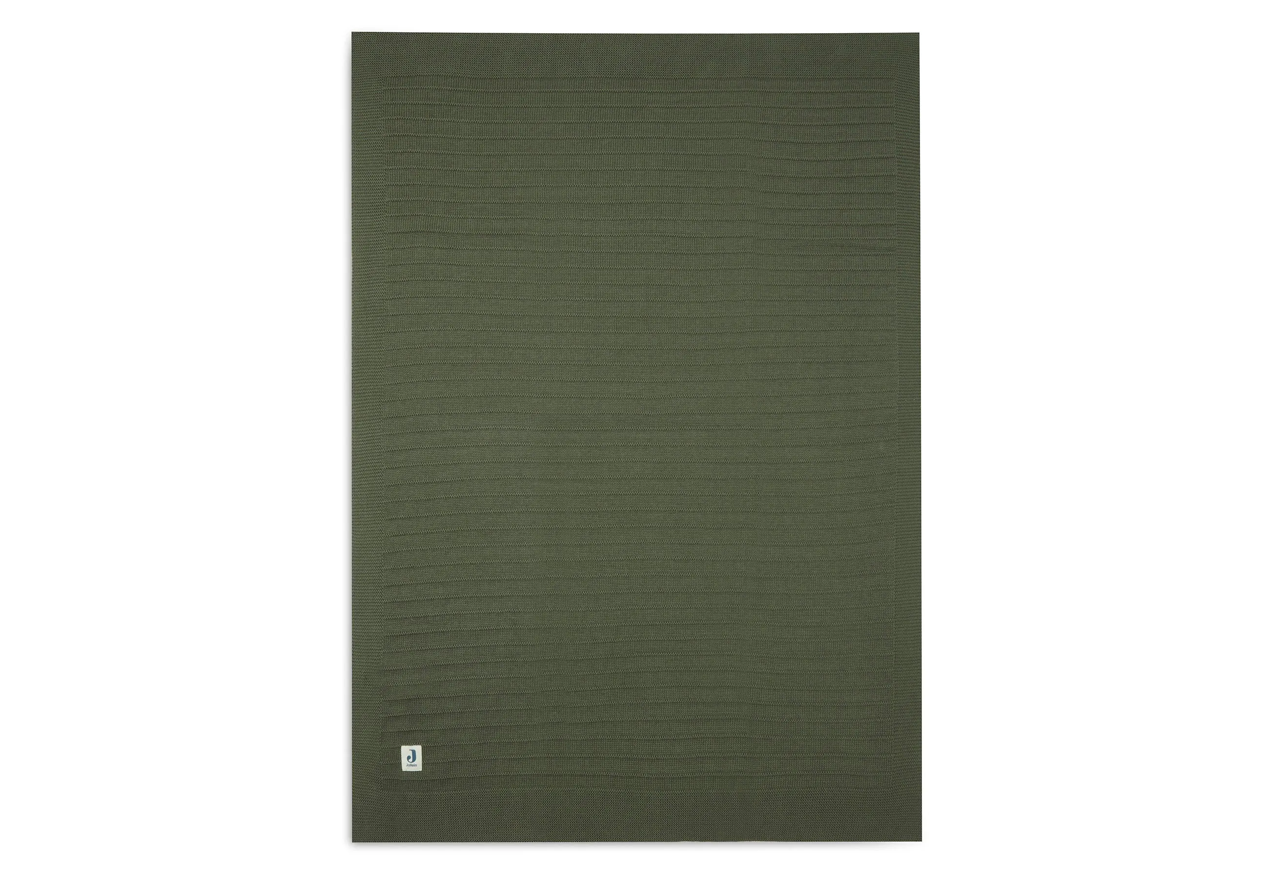 Blanket Cot 100x150cm Pure Knit - Leaf Green - GOTS