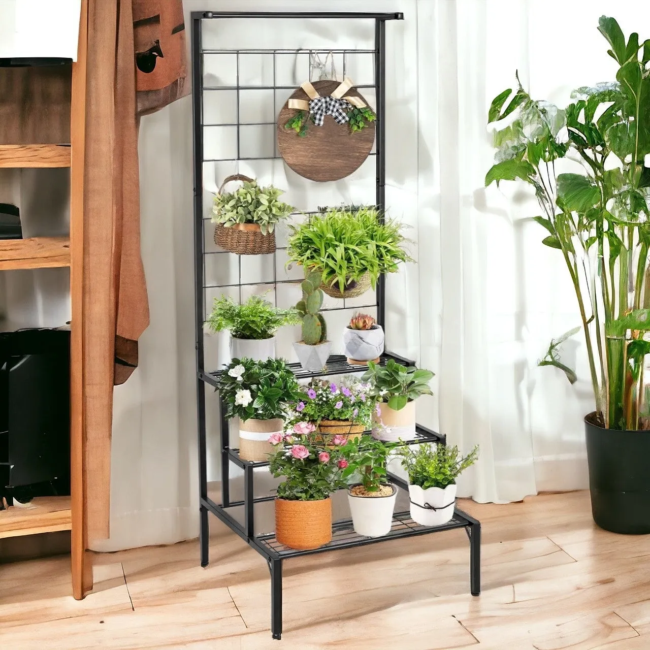 Bloom 4 Tier Metal Planter Stand