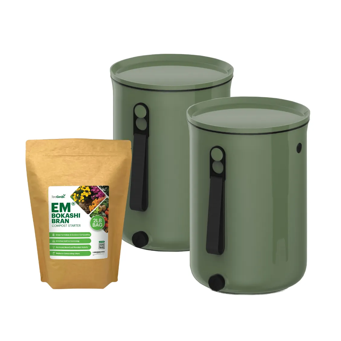 Bokashi Kitchen Compost Bin, 2.5 gal