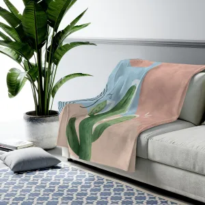 Cactus Abstract Blanket Plush Throw