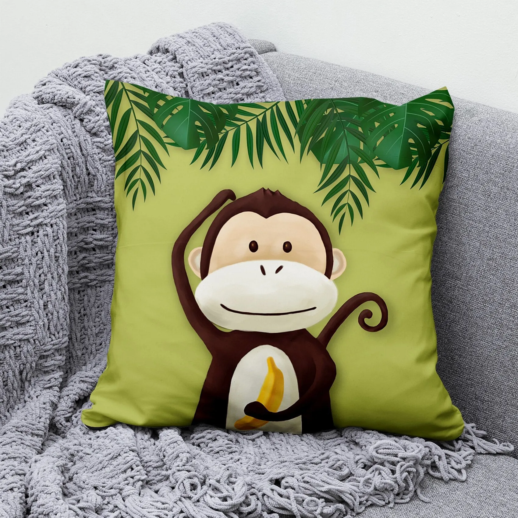 Cartoon Animal Zoo Pillow Covers