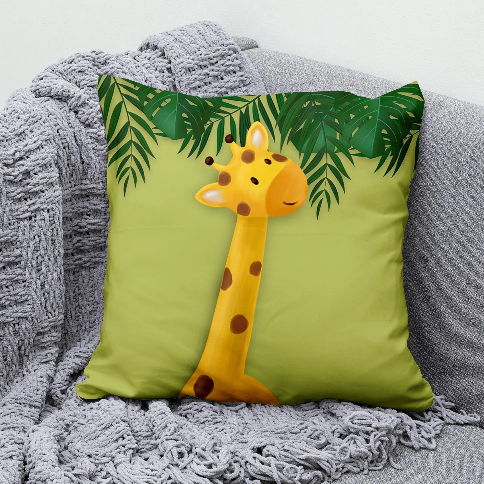 Cartoon Animal Zoo Pillow Covers