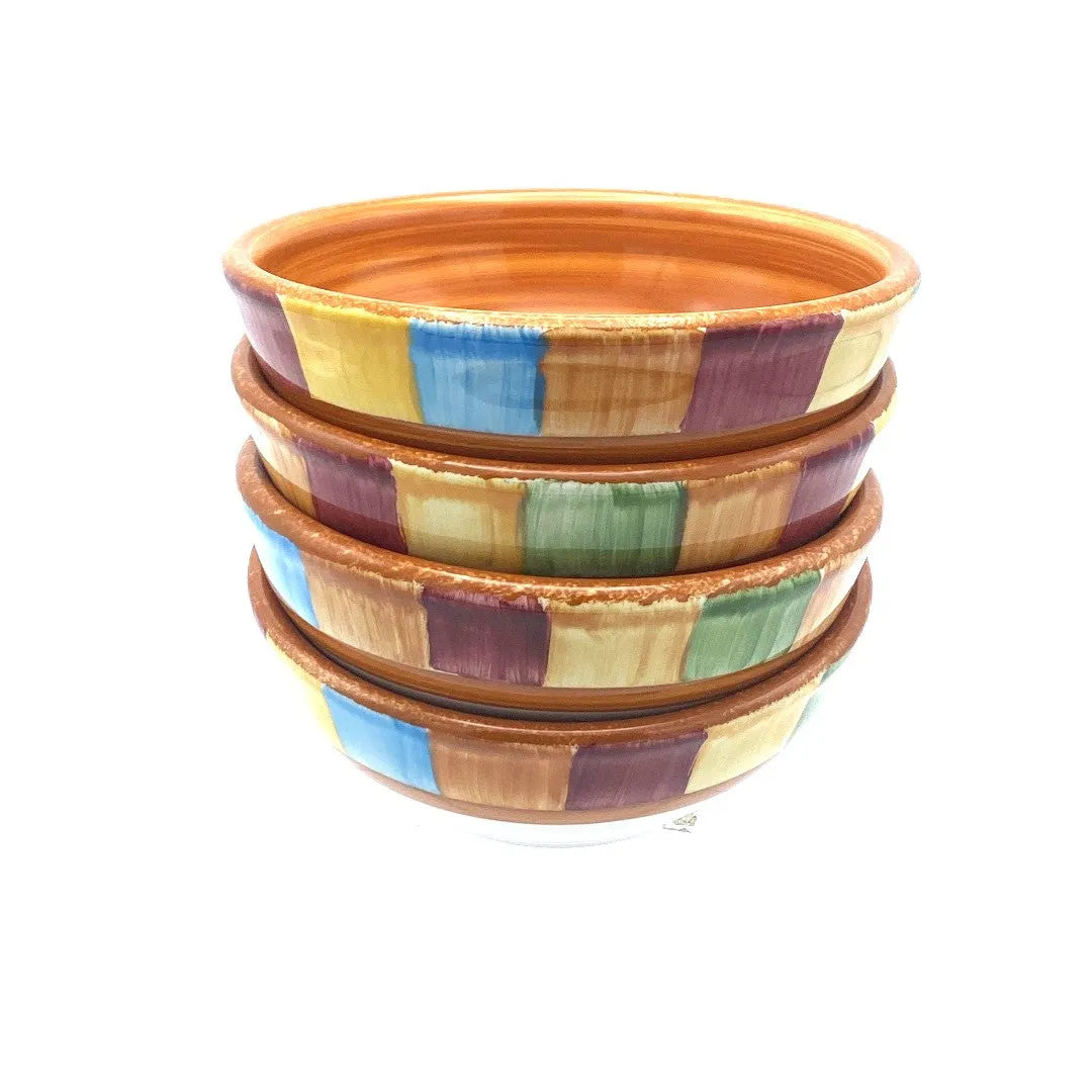 Cereal Bowl Set - Set of 4 - Colorful Striped | Serape