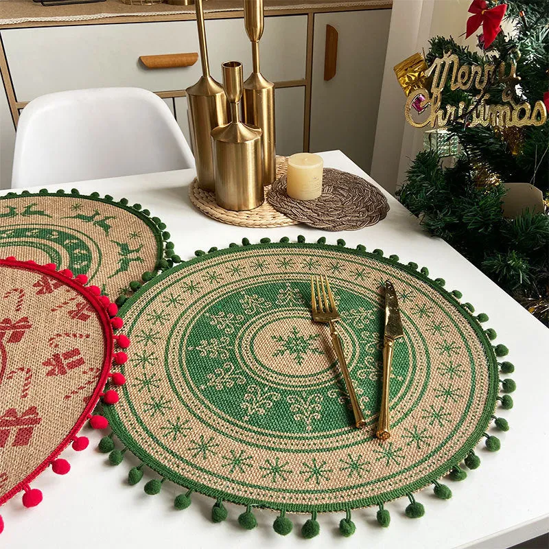 Christmas Woven Vintage Placemats