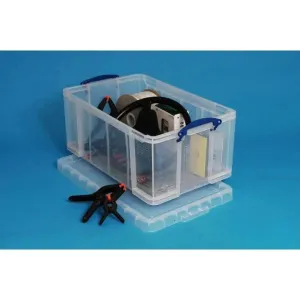 Clear Box 50 Litres With Lid (1Pk)