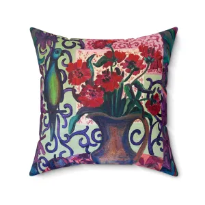 Decorative Pillow - "Green Parrot"