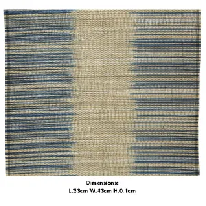 Decoris 43cm Blue Bamboo Placemat