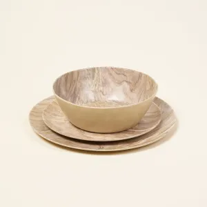 Desert Wood Melamine Dinnerware