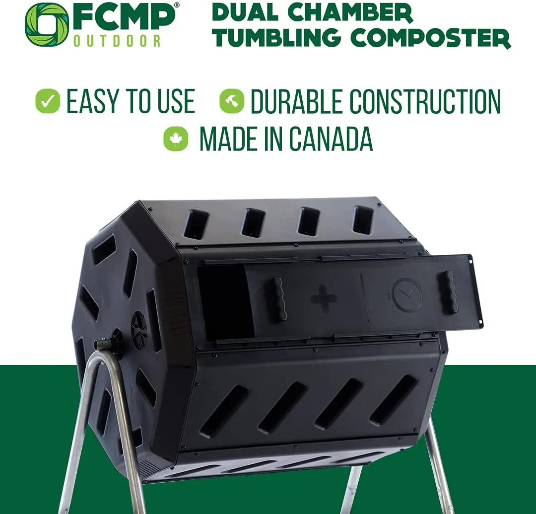 Dual Chamber Tumbling Composter