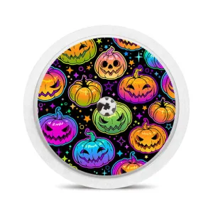 Freestyle Libre 1 & 2 sensor sticker: Colorful pumpkins