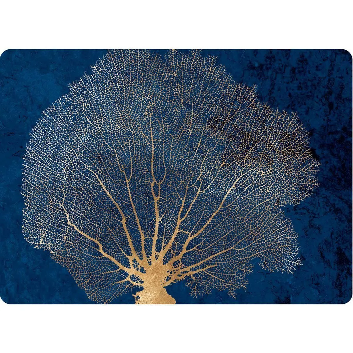 Gold Coral Art Placemats - Set of 4