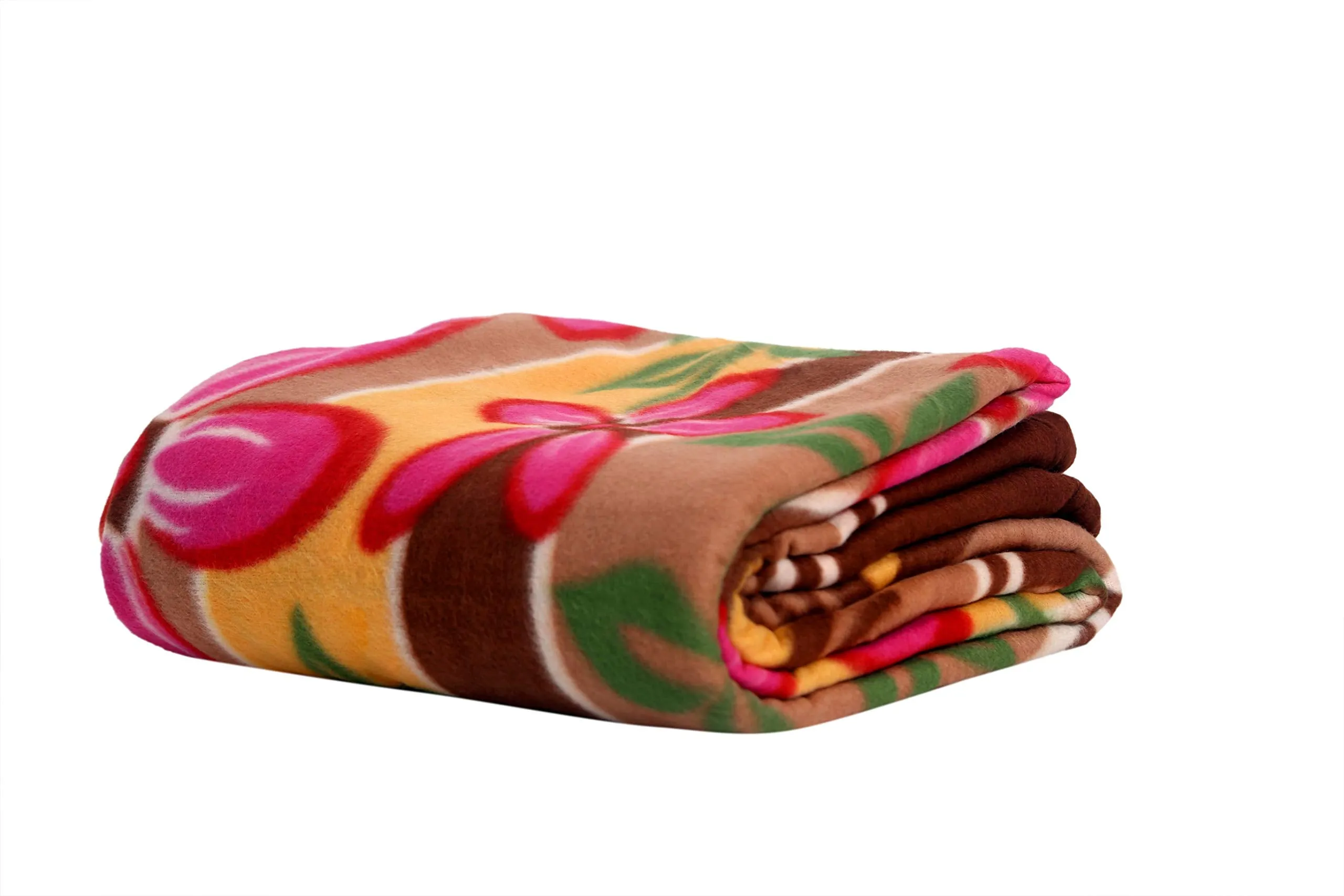 GOYAL'S Printed Fleece Double Bed All Season Blanket/Comforter/Dohar 250TC - Pack of 5 (87x85 Inch, Floral),