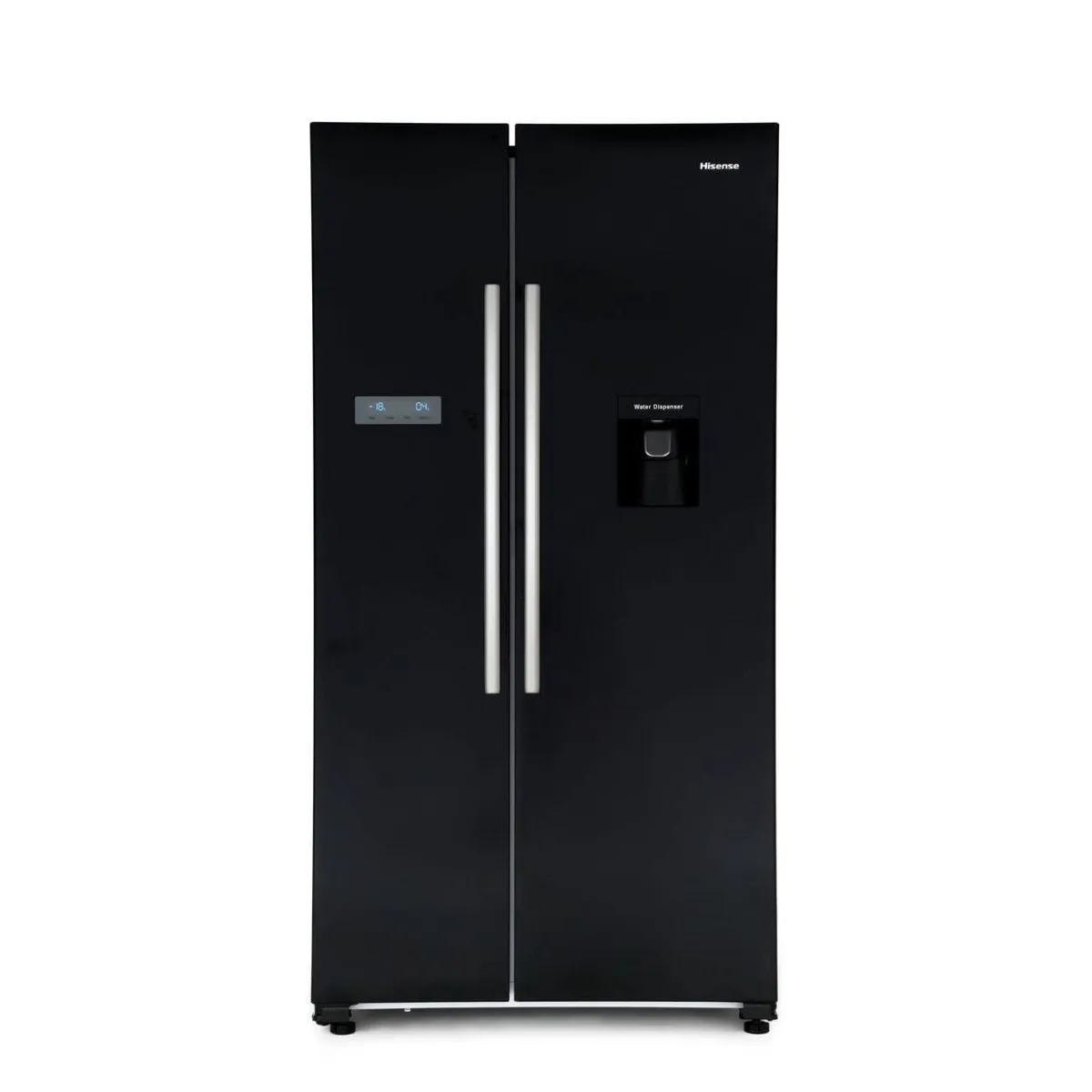 Hisense RS741N4WB11 Non Plumed American Style Fridge Freezer in Black A  Energy