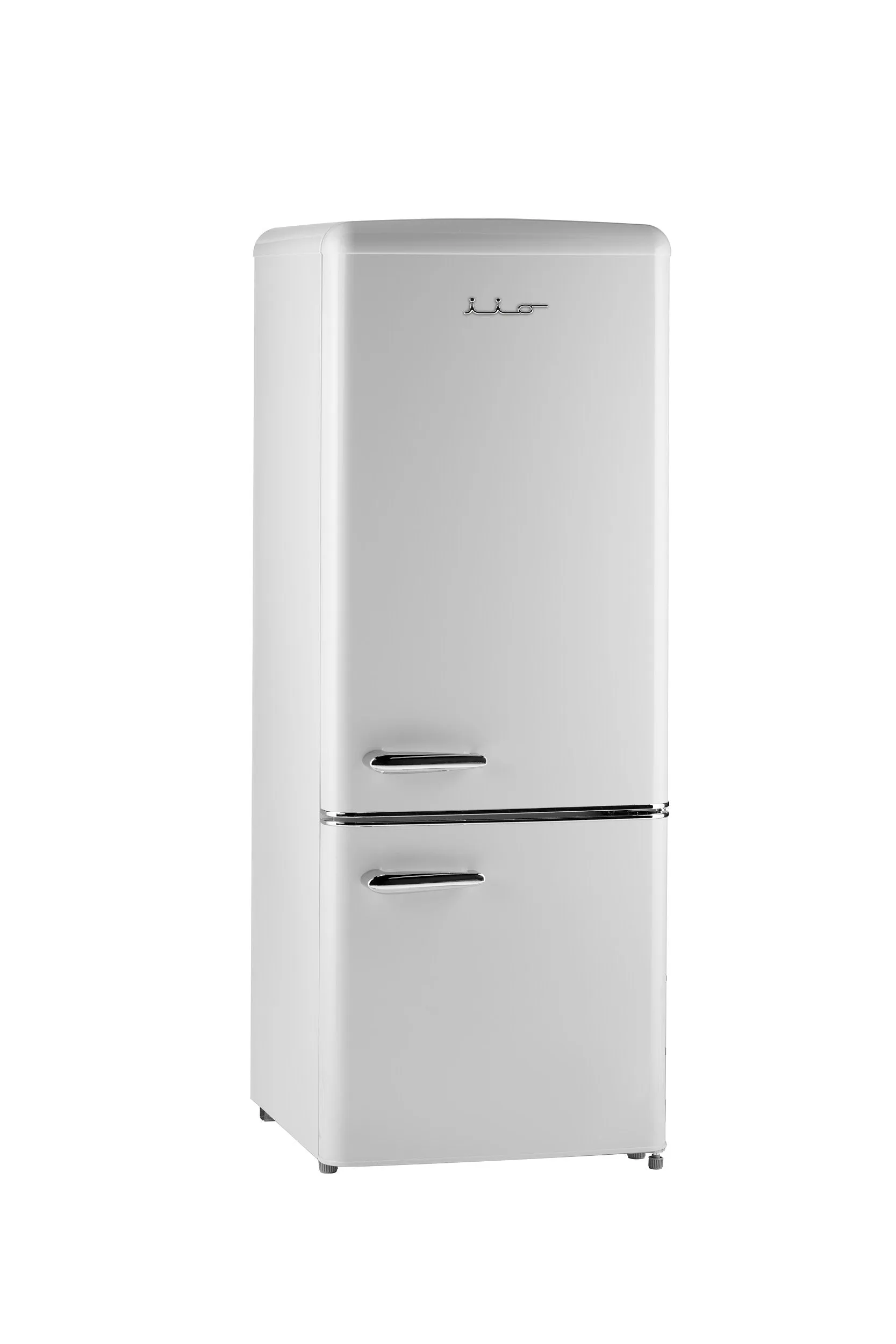 iio 7 Cu. Ft. Retro Refrigerator with Bottom Freezer in Frost White