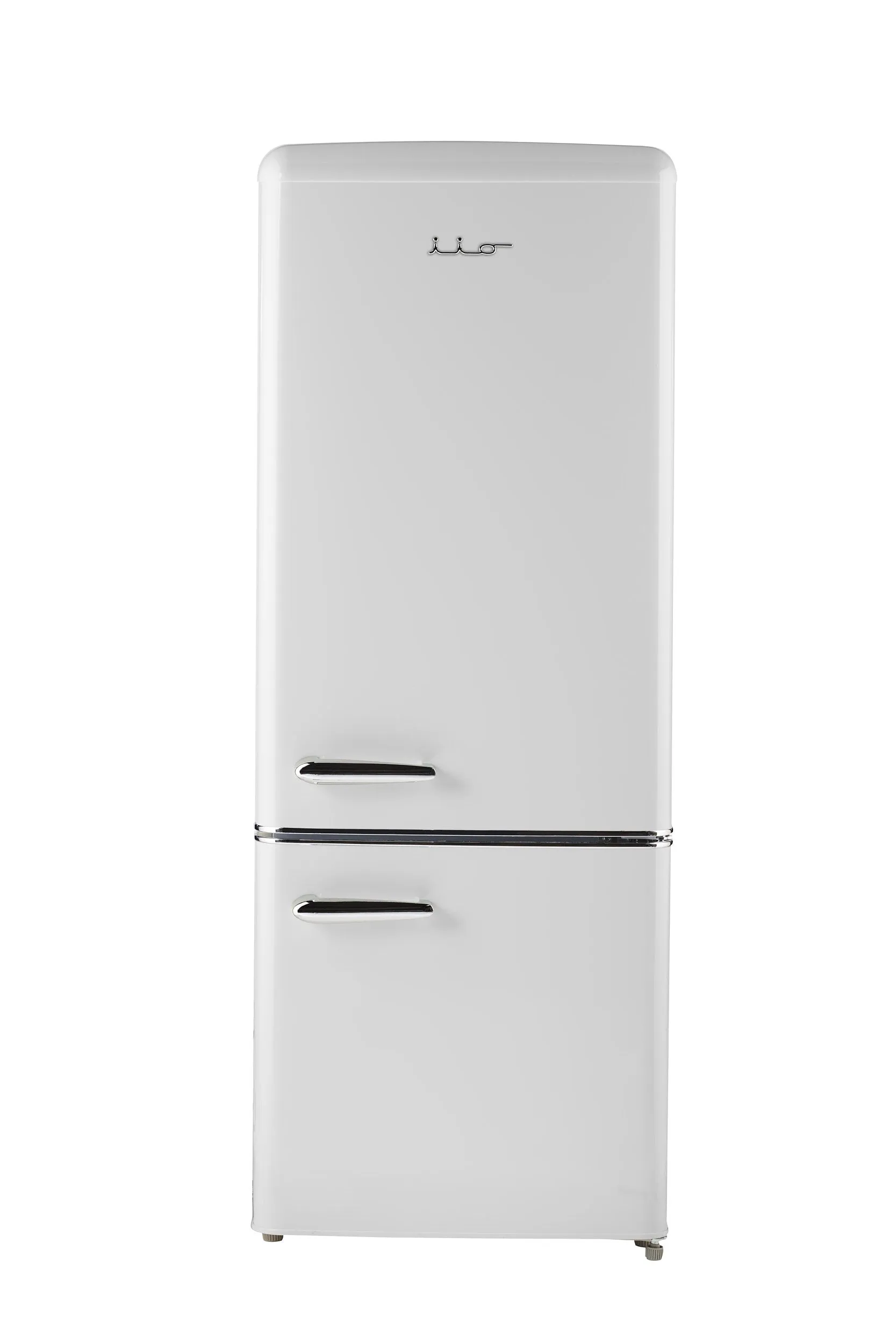 iio 7 Cu. Ft. Retro Refrigerator with Bottom Freezer in Frost White