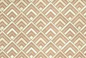 Indian Print Art Deco Diamond Cream/Grey