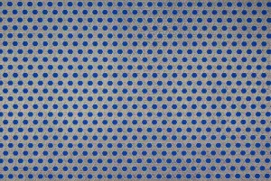 Indian Print Woven Hexagon Blue