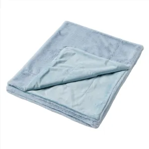 Jiggle and Giggle - Inka Faux Fur Baby Blanket - Pale Blue