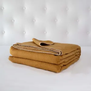 Larosa Wool Blankets Mustard