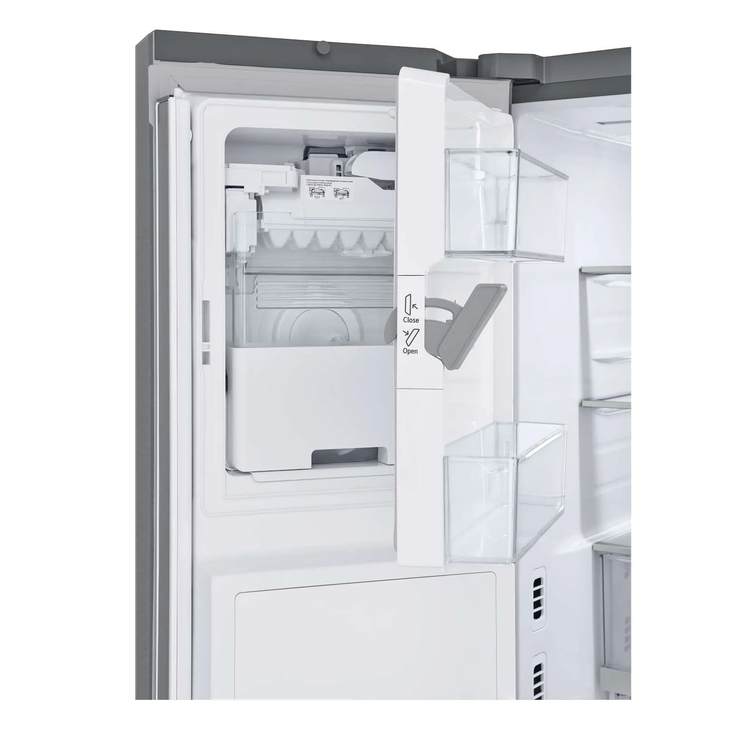 LG 26 cu. ft. Smart Counter-Depth MAX™ Stainless Steel French Door Refrigerator with Four Types of Ice - LRYXC2606S