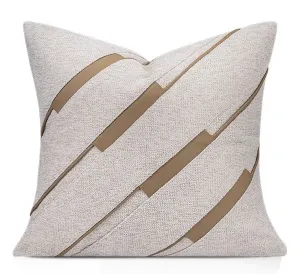 Light Grey Modern Pillows for Couch, Abstract Decorative Throw Pillows for Living Room, Large Modern Sofa Cushion, Decorative Pillow Covers