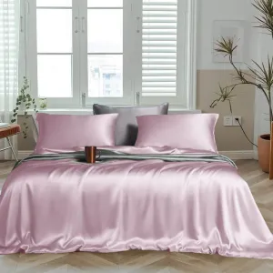 Linenwalas Single Bedsheet with Pillow Cover | 400TC Thread Count Softest Long Staple 100% Cotton Silky Soft Bedsheet for Single Bed - Single (60”x90”) - Lilac