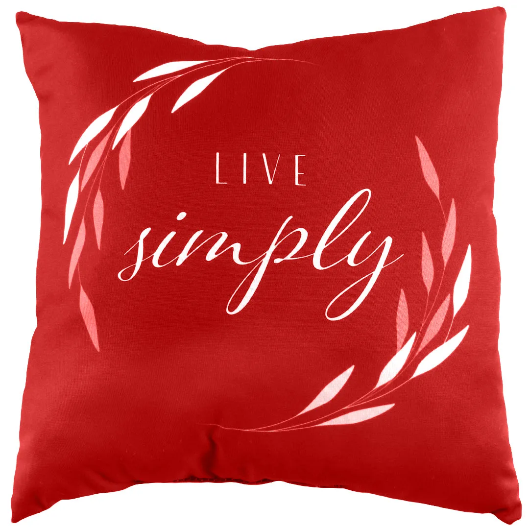 Live Simply Reversible Pillow - More Colors Available