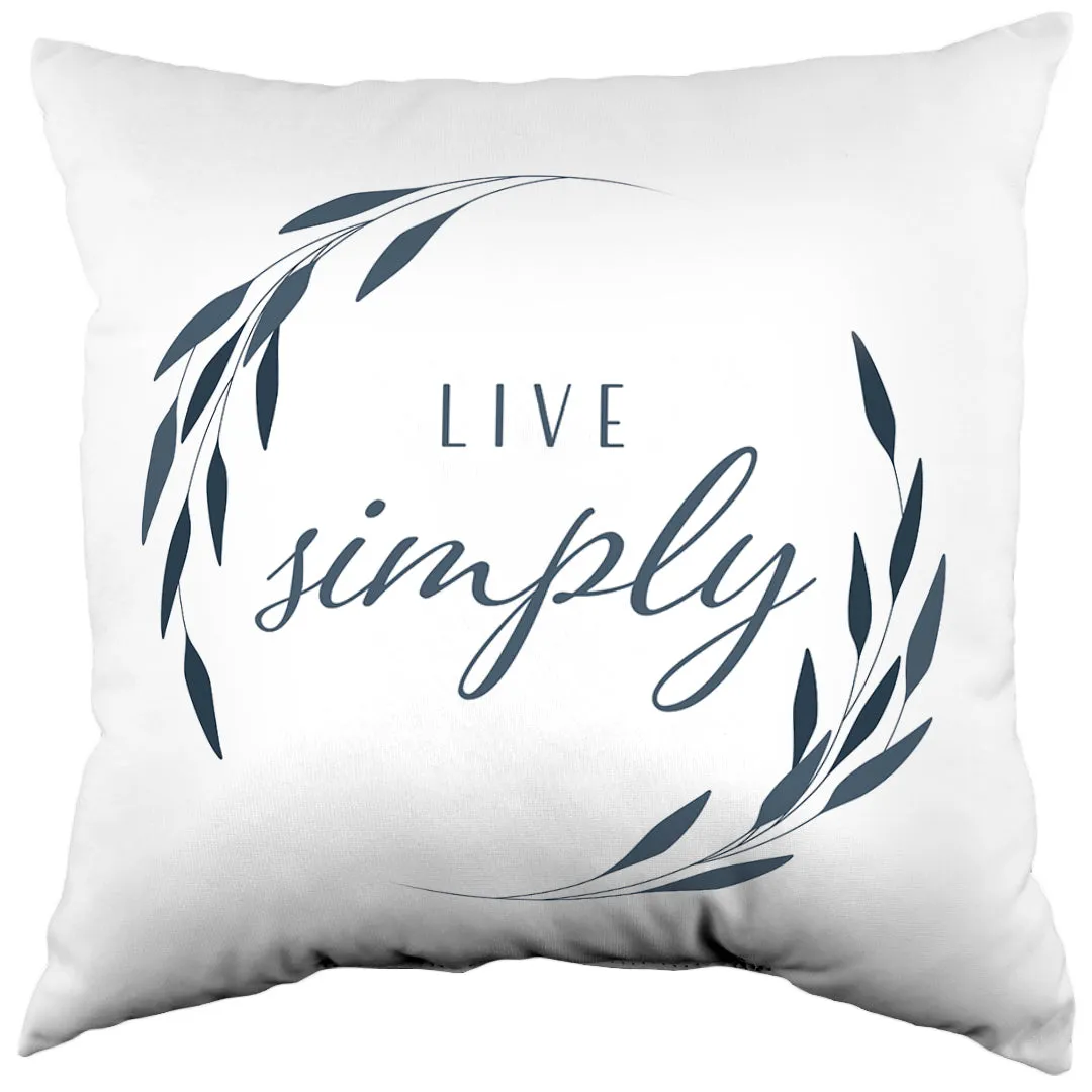 Live Simply Reversible Pillow - More Colors Available