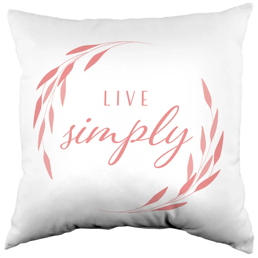 Live Simply Reversible Pillow - More Colors Available