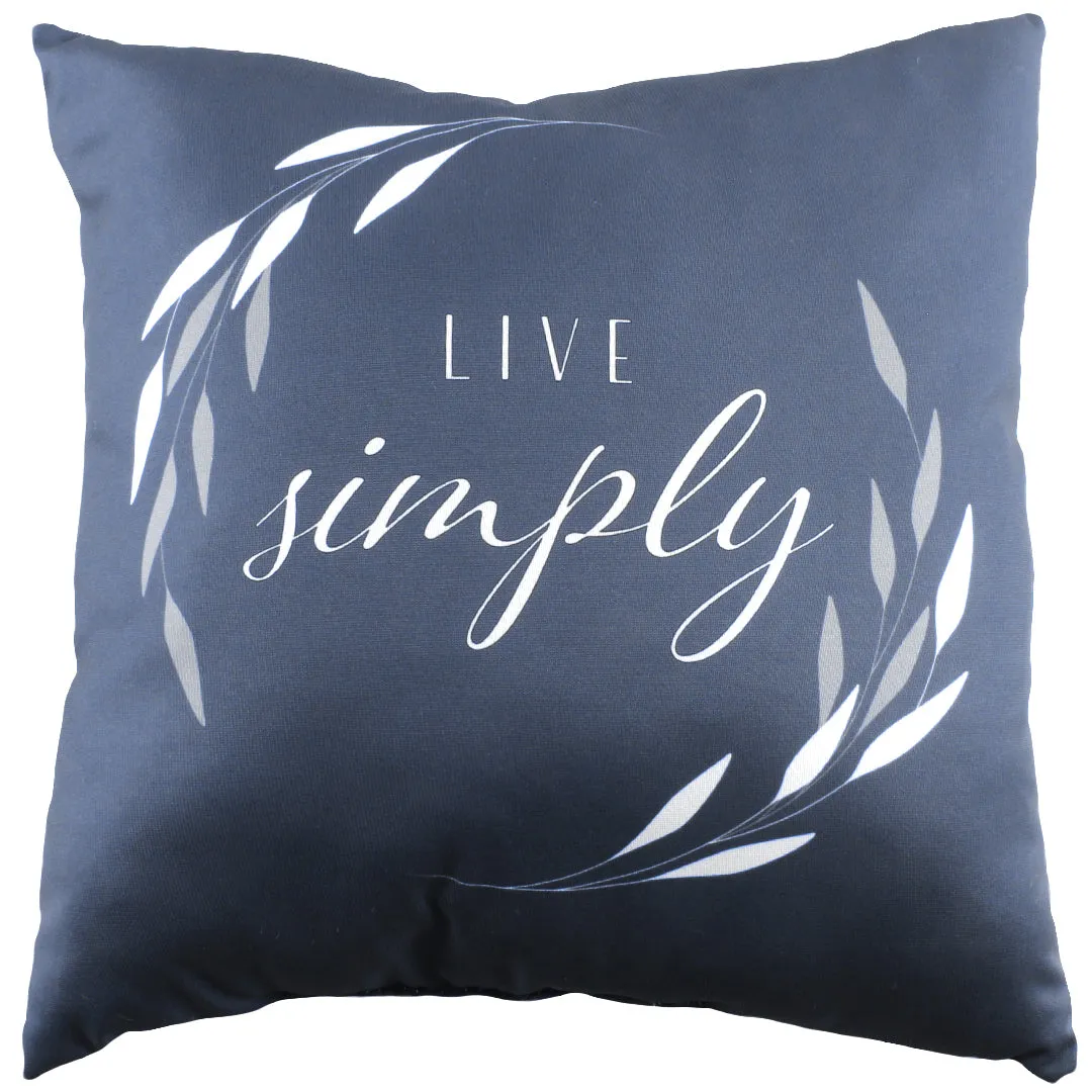 Live Simply Reversible Pillow - More Colors Available