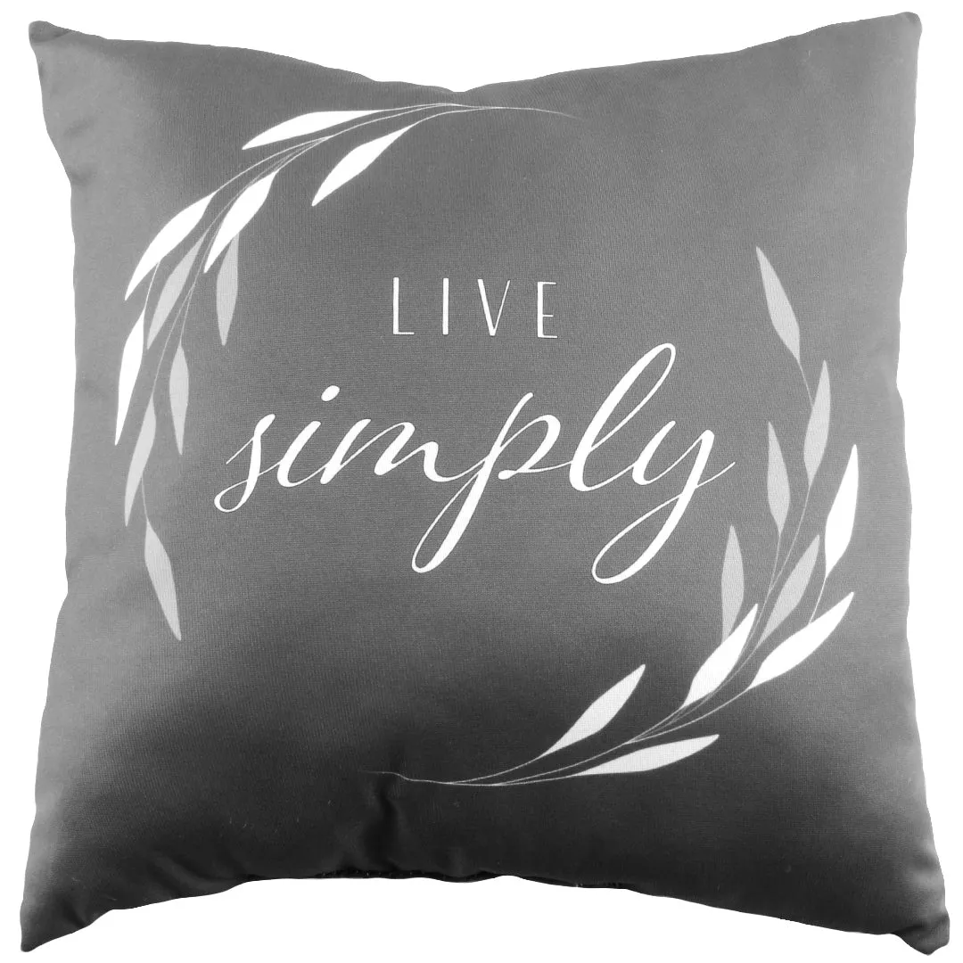 Live Simply Reversible Pillow - More Colors Available