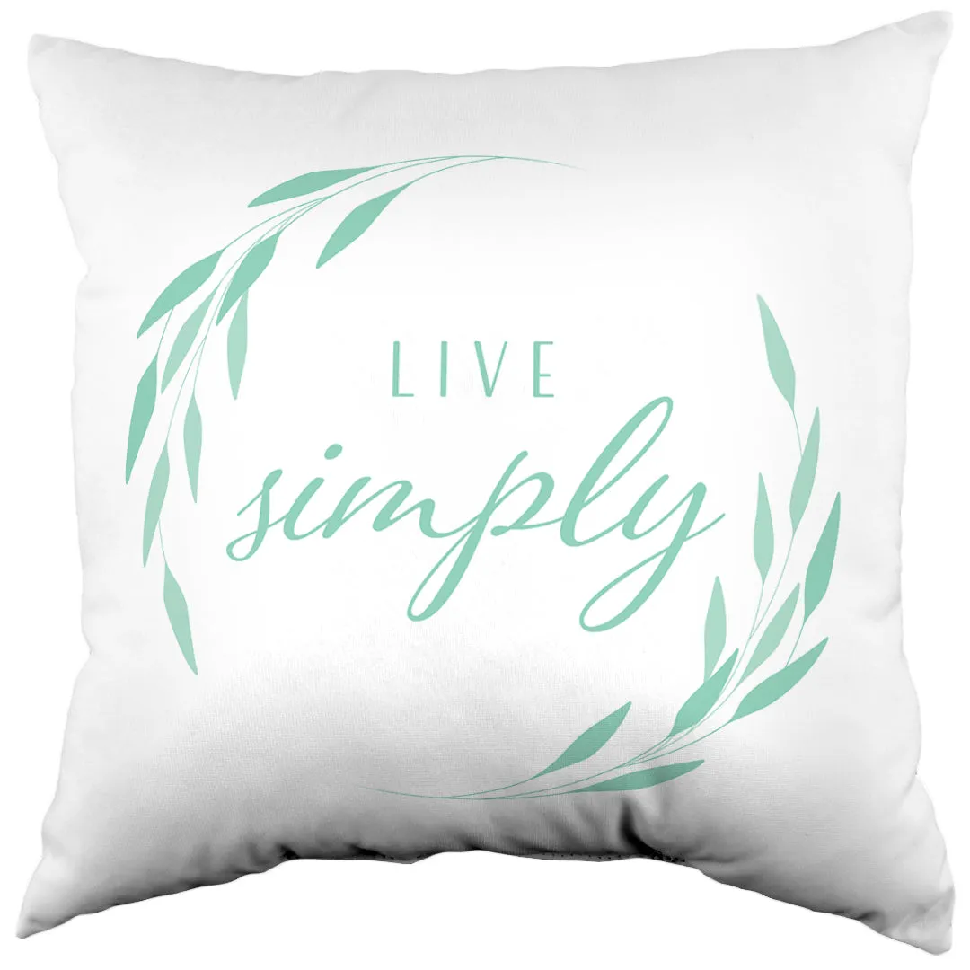 Live Simply Reversible Pillow - More Colors Available