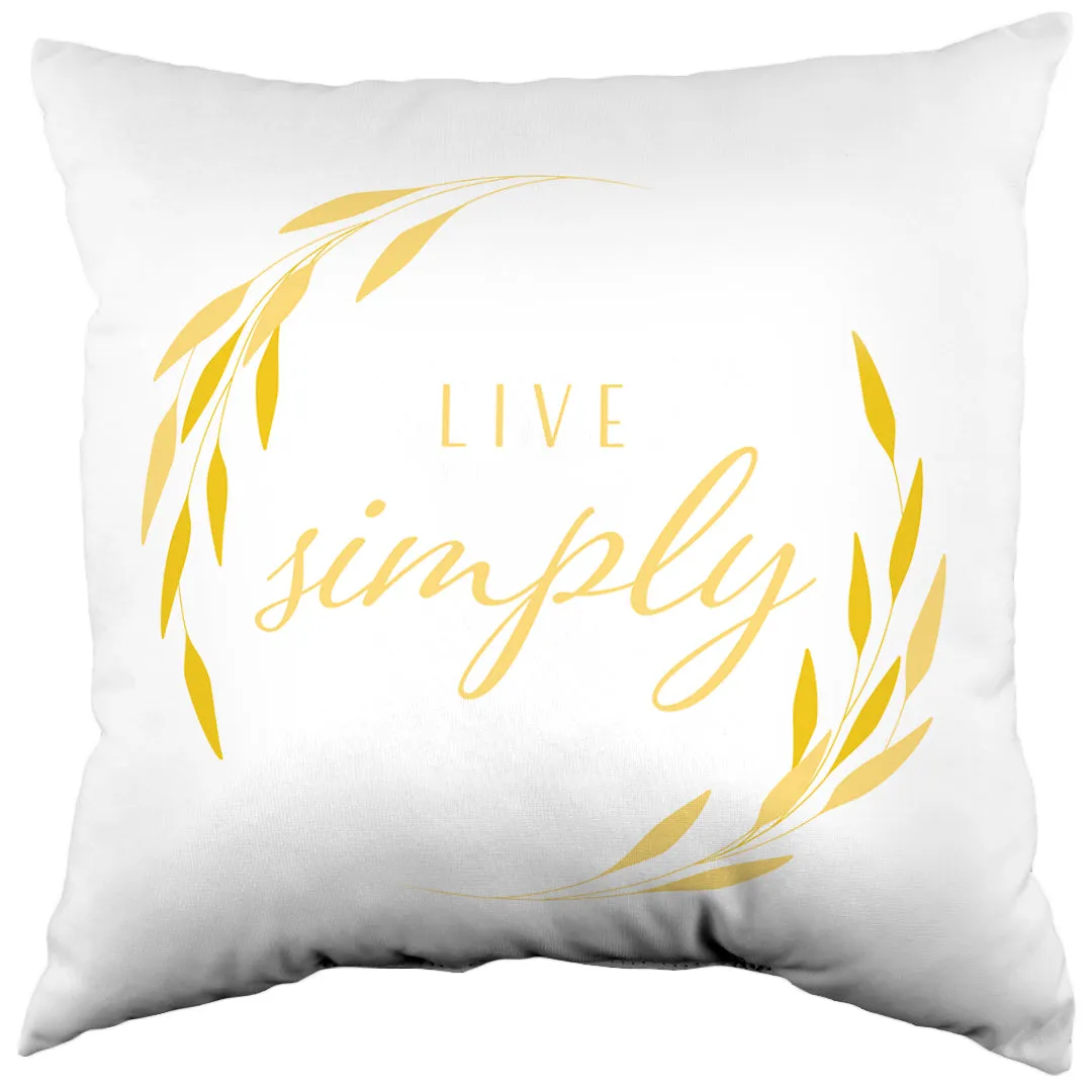 Live Simply Reversible Pillow - More Colors Available