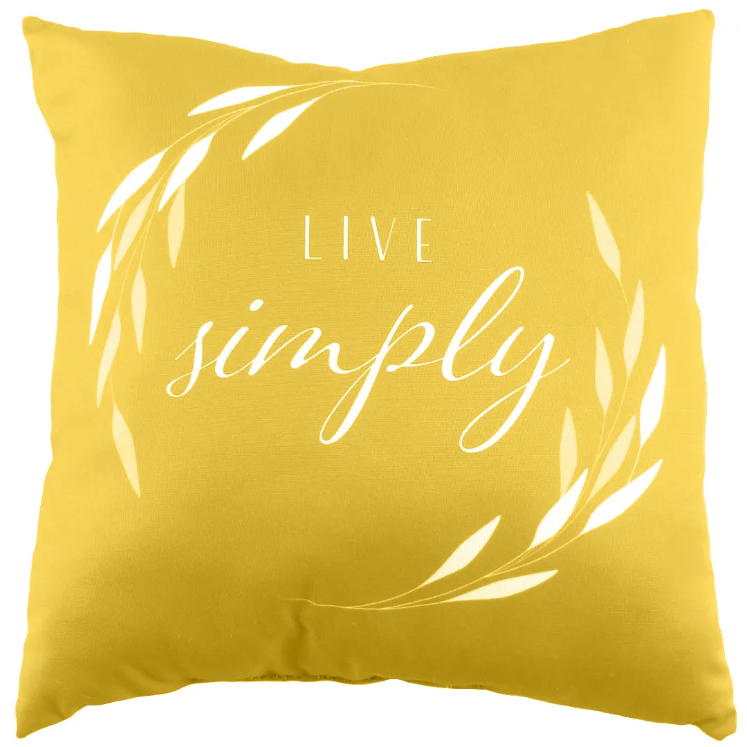 Live Simply Reversible Pillow - More Colors Available