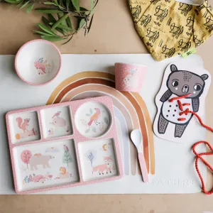 Love Mae Divided Plate Set - Woodland Friends