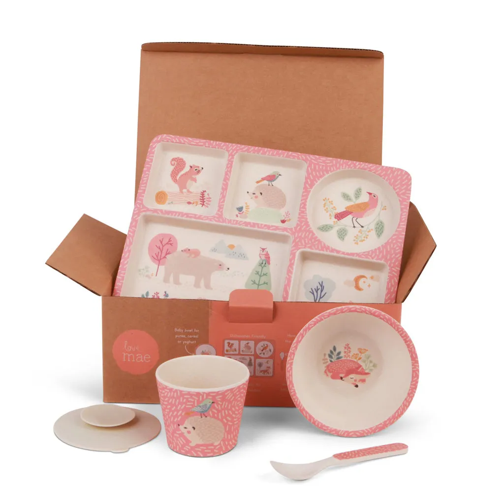 Love Mae Divided Plate Set - Woodland Friends