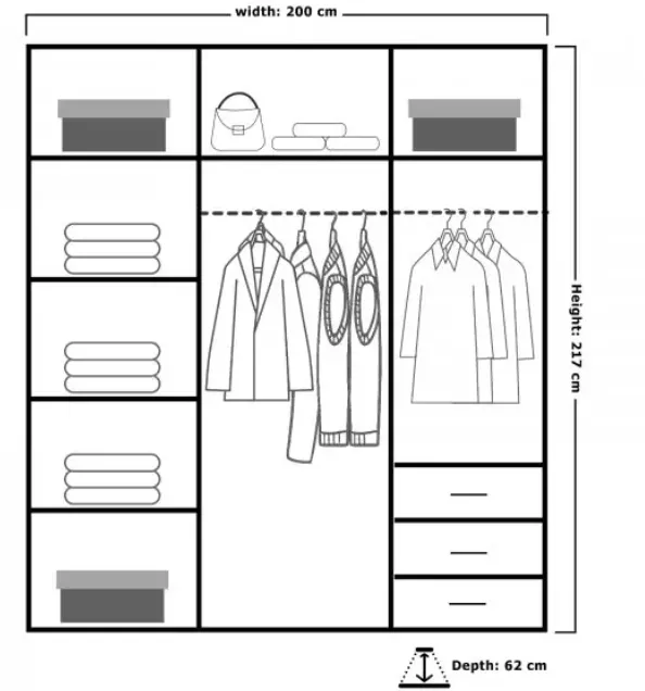 Manchester High Gloss Sliding Door Wardrobe at Latest Hot Deals