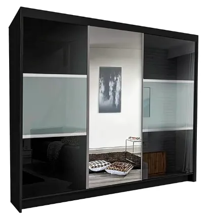 Manchester High Gloss Sliding Door Wardrobe at Latest Hot Deals