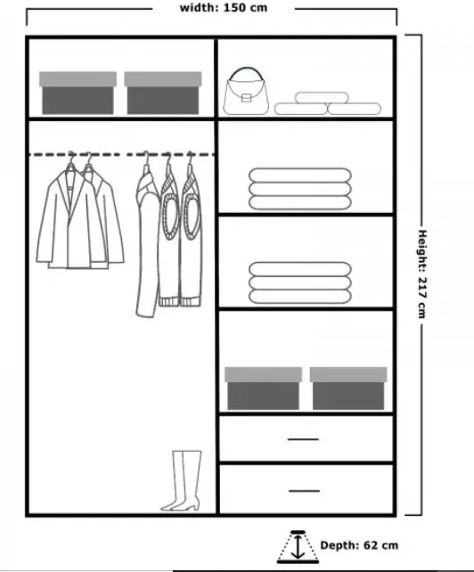 Manchester High Gloss Sliding Door Wardrobe at Latest Hot Deals